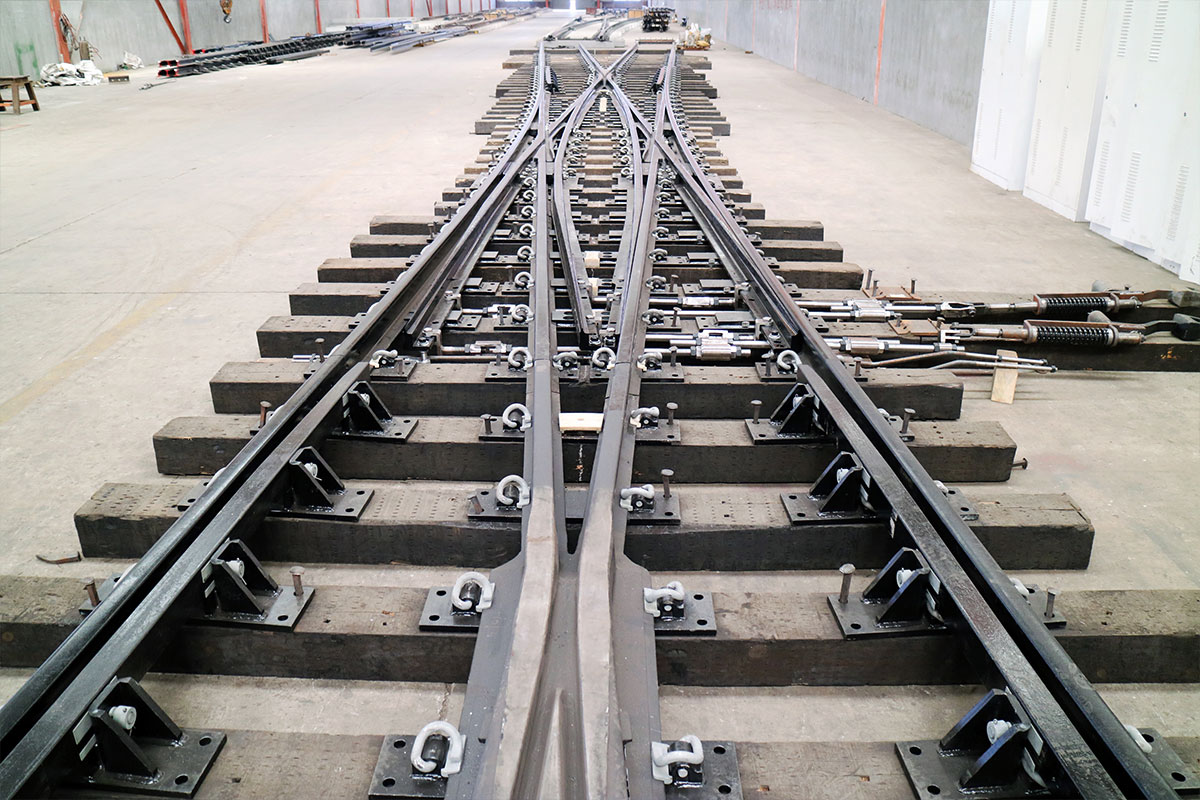 NZR50 1:7.5 復式交分道岔 